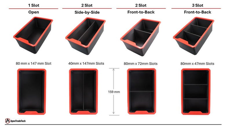 Extended Series Bin | Custom Text  | 1 Piece