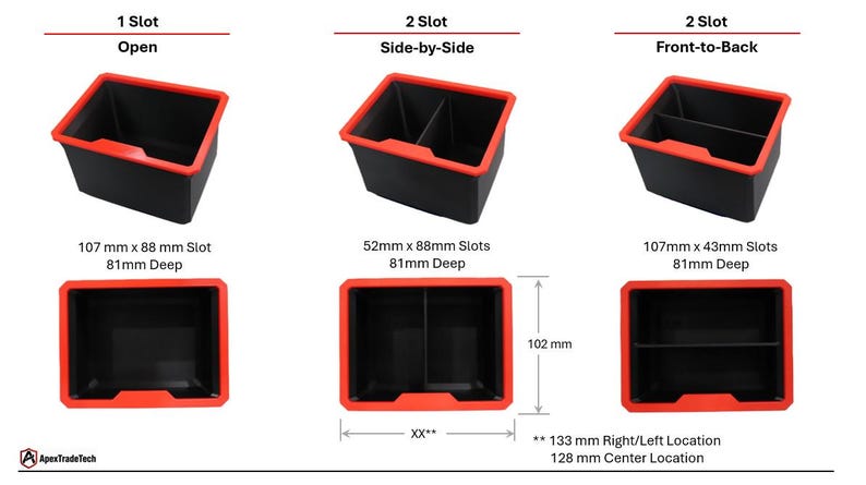 Milwaukee PACKOUT 3 Drawer 48-22-8443 |Heavy Duty Standard Series Bin | 3 Pack Left/Right | Toolbox Organizer